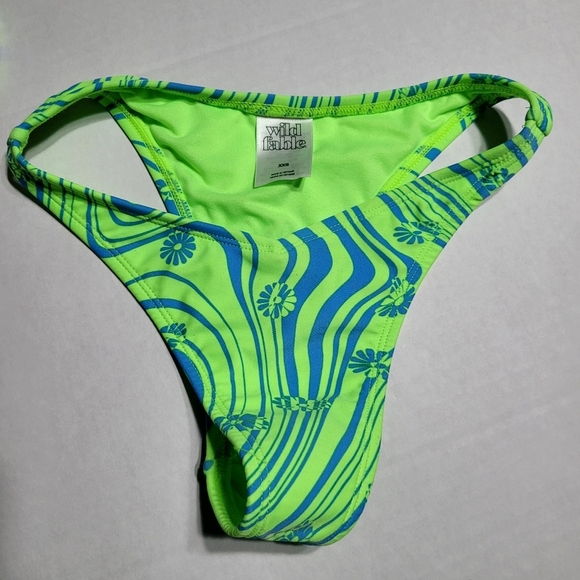 Wild Fable 2-Piece Bikini Bralette Set, Size XXS (00), Green/Blue NWT - Picture 11 of 15
